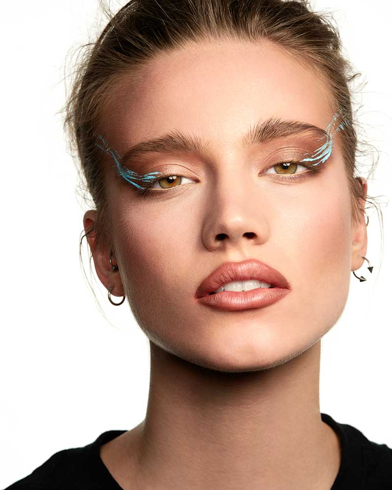 Make-up trends 2021. Avant garde make-up. Neutrals