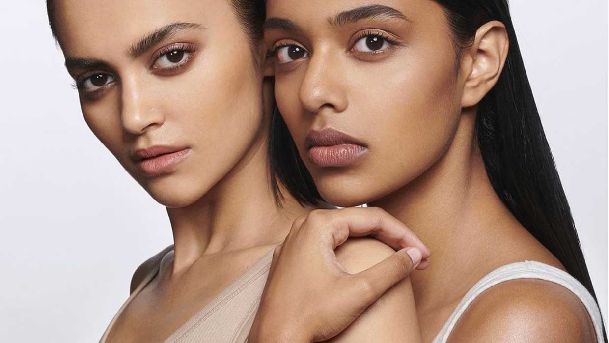 Make-up trends 2021. Avant garde make-up. Neutrals