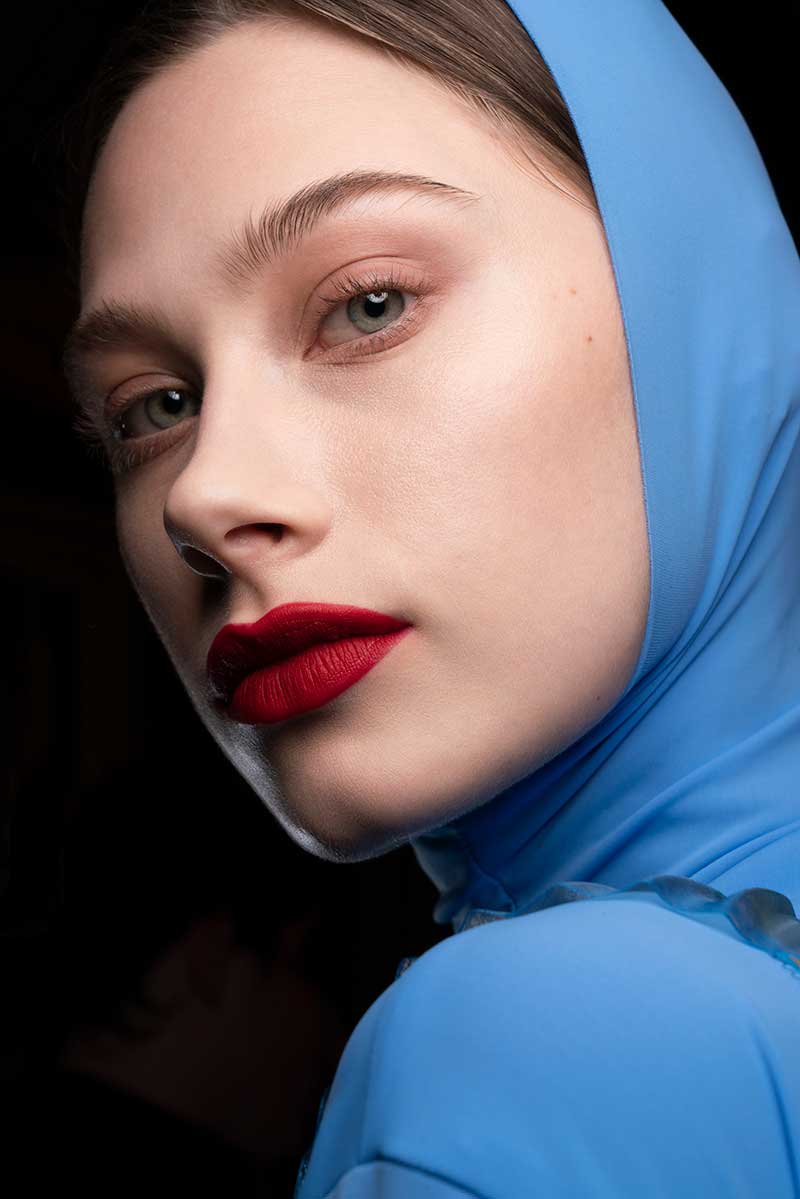 Make Up Trends Herfst Winter 2020 2021 Rode Lippenstift En Eyeliner Trendystyle