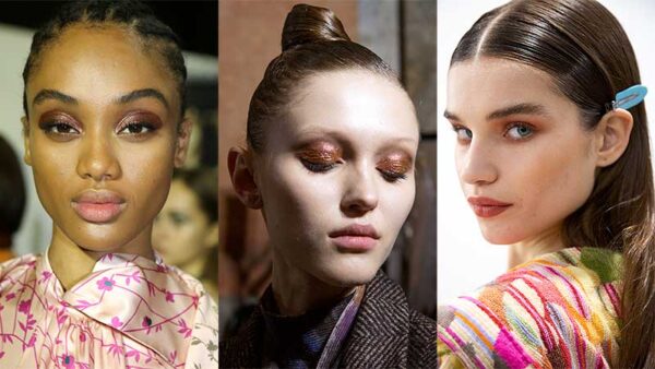 Make-up trends winter 2020 2021. Bronzen oogschaduw voor blauwe én bruine ogen