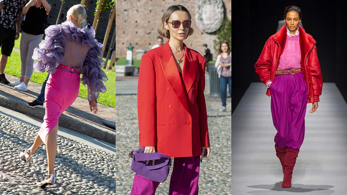 Modetrends herfst 2020. Deze kleurcombinatie is red-hot