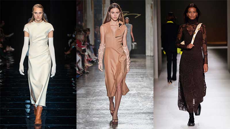 stok Betsy Trotwood industrie Modetrends herfst winter 2020 2021. Lange jurken