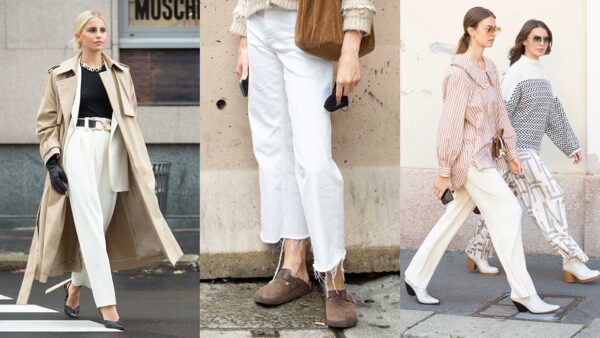 Streetstyle mode 2021. Witte zomerbroeken. Jouw stijlgidsje. Foto: Charlotte Mesman
