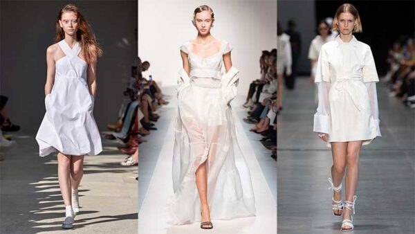 Modetrends zomer 2020. Zomers in witte jurk