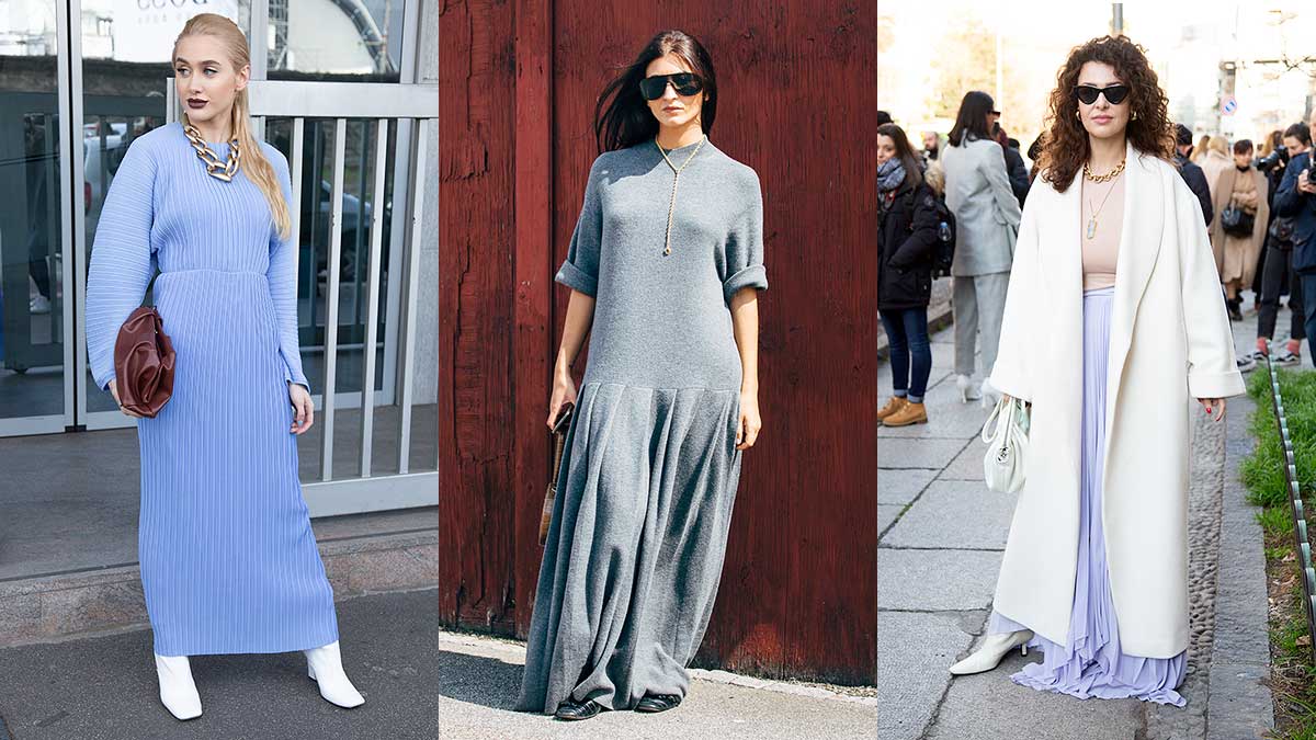 Modetrends lente zomer 2020. Maxi-jurken