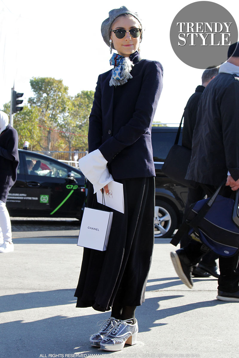 Streetstyle. Een Parijse look