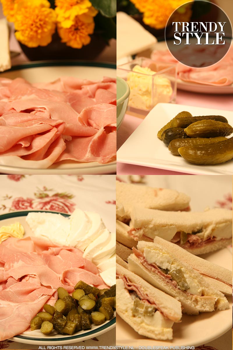 Italiaanse tramezzini. Mini sandwiches