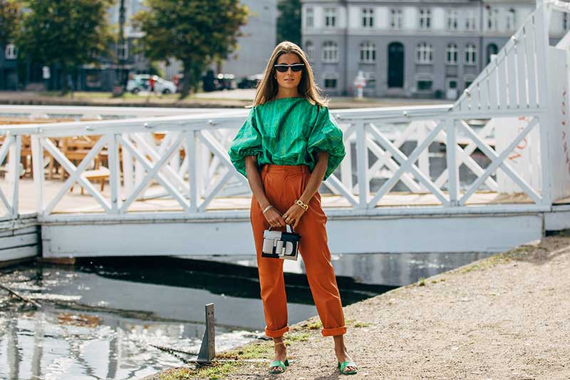 Streetstyle trends zomer 2020. Vakantie mode. Foto: Copenhagen Fashion Week