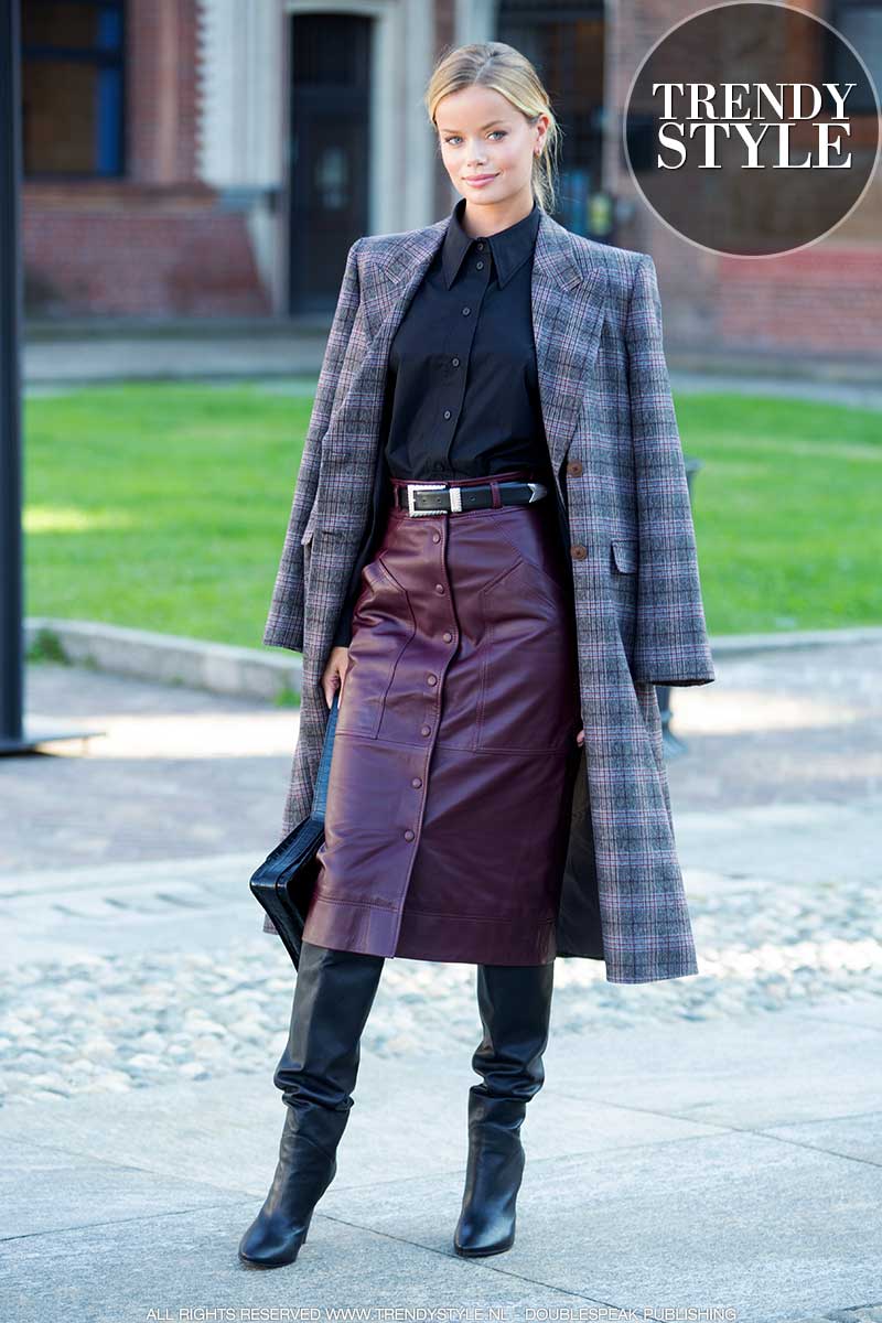 Streetstyle winter 2020 2021. Chic in (nep)leer | TRENDYSTYLE