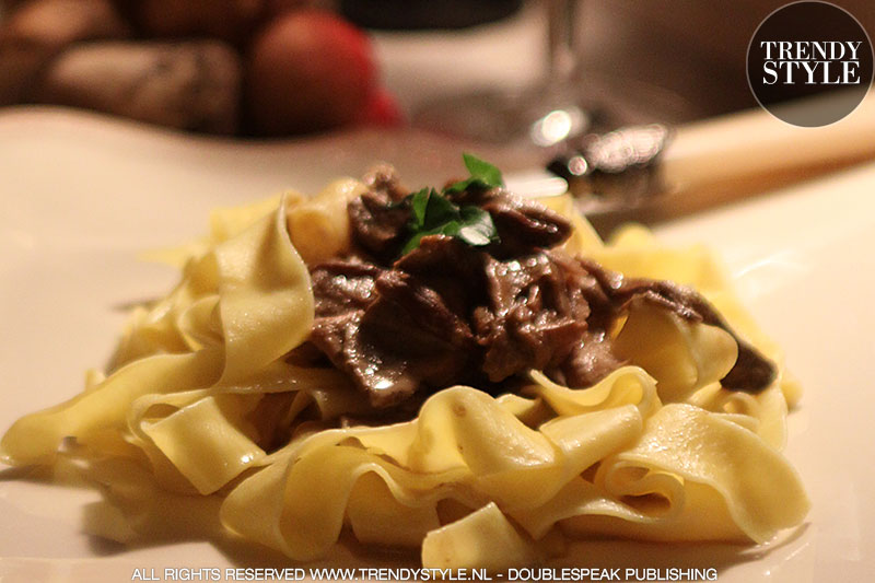 Tagliatelle met paddenstoelensaus