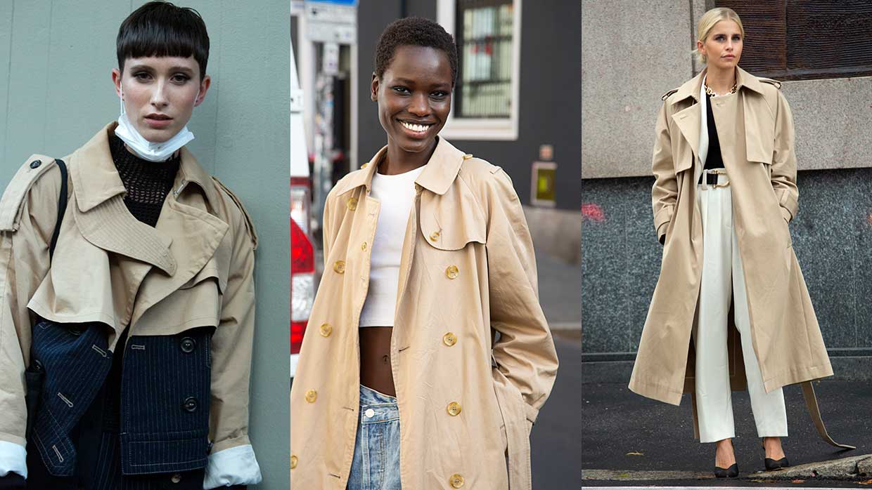 Streetstyle 2021. Stijlvol in trench coat