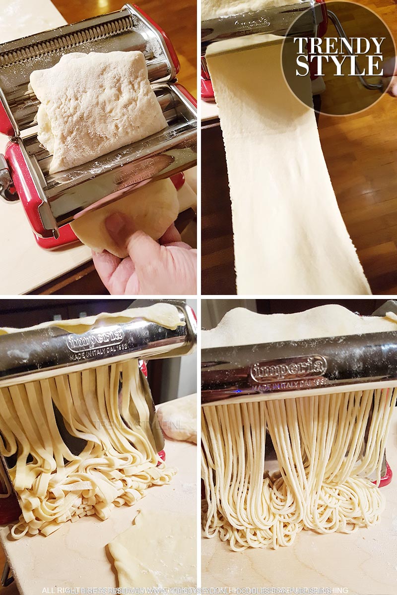 Verse tagliatelle en verse spaghetti maken